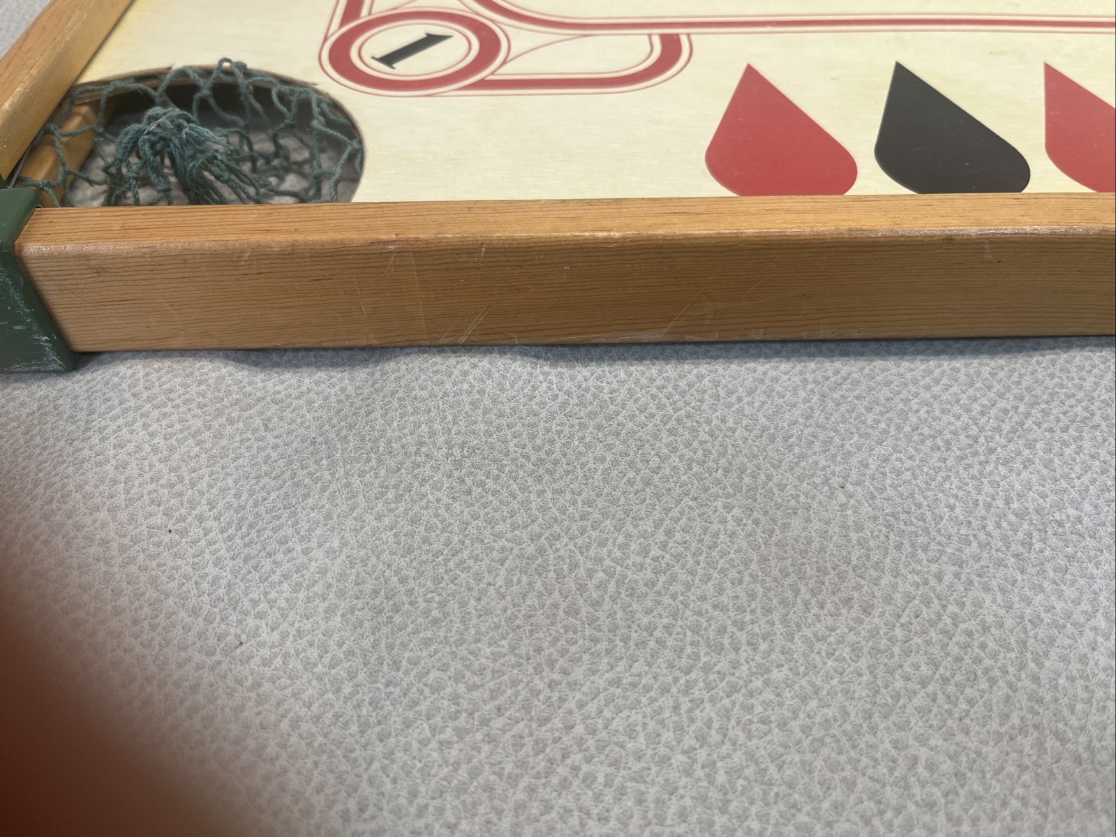 Carrom Double Sided Game Board With Attached Hanger. Game Room/man Cave.