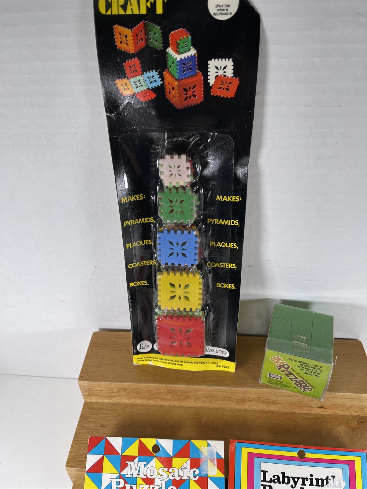 VTG NOS 6X RARE HONG KONG PUZZLE TOYS- GENERAL/LIDO/PARK/LAKESIDE 1960’s