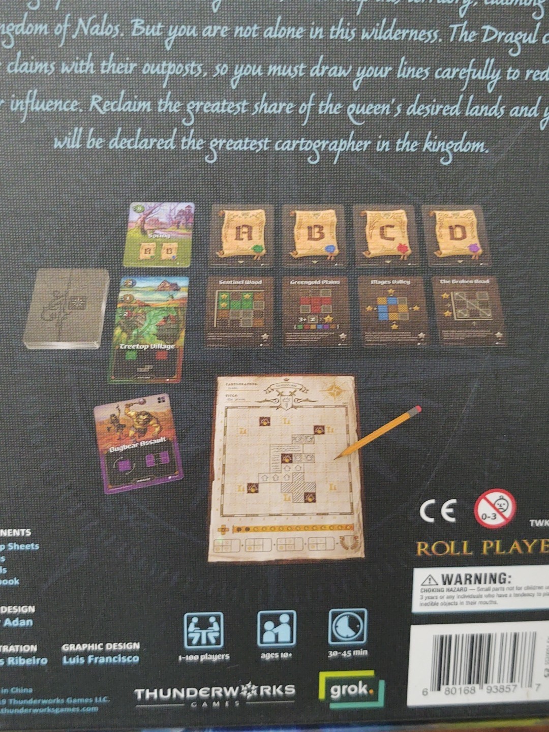 NIB Cartographers Roll Player Tale (TW Games) By Jordy Adan COMPLETE Unopened