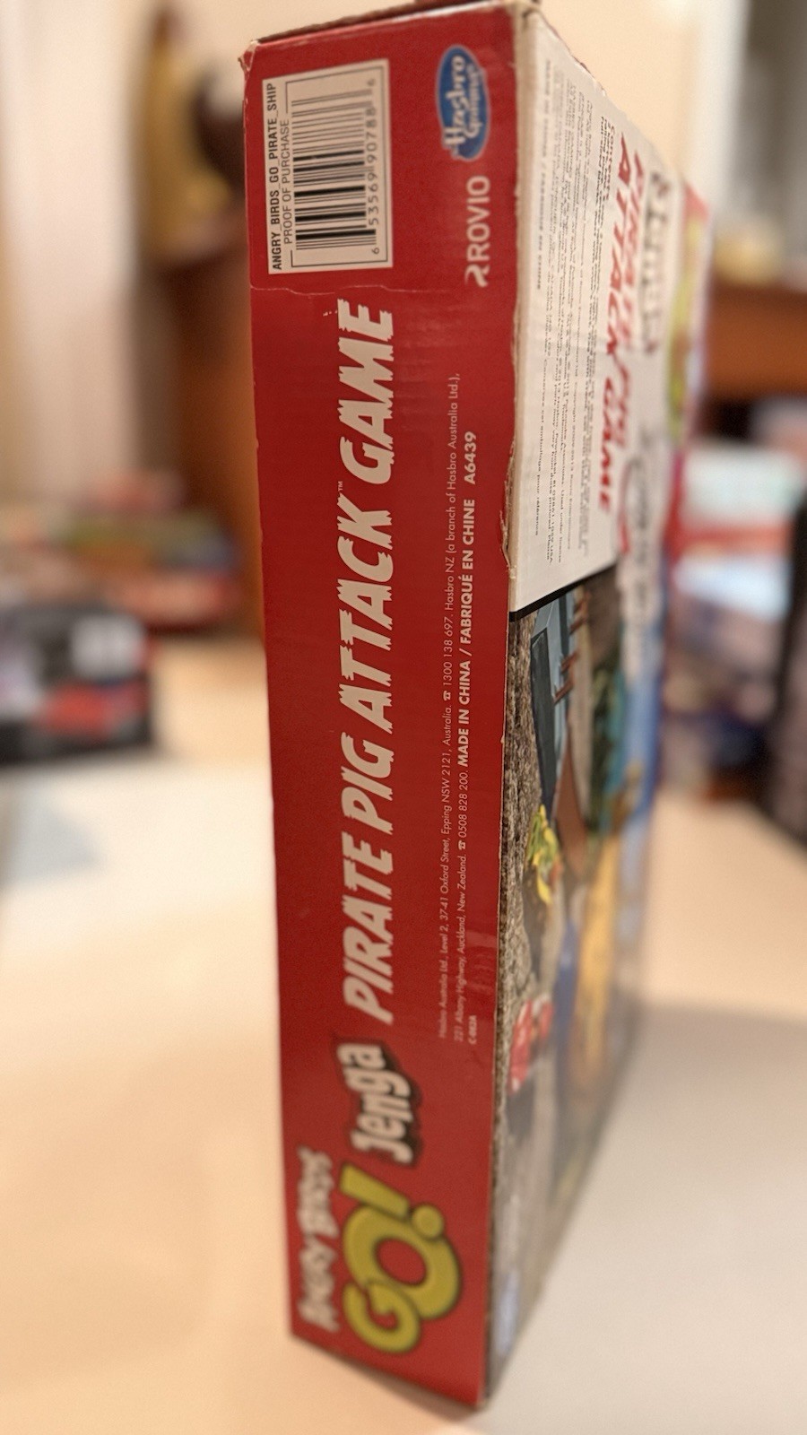 Angry Birds Go Jenga Pirate Pig Attack Game INCOMPLETE Hasbro Gaming 2013 Rovio