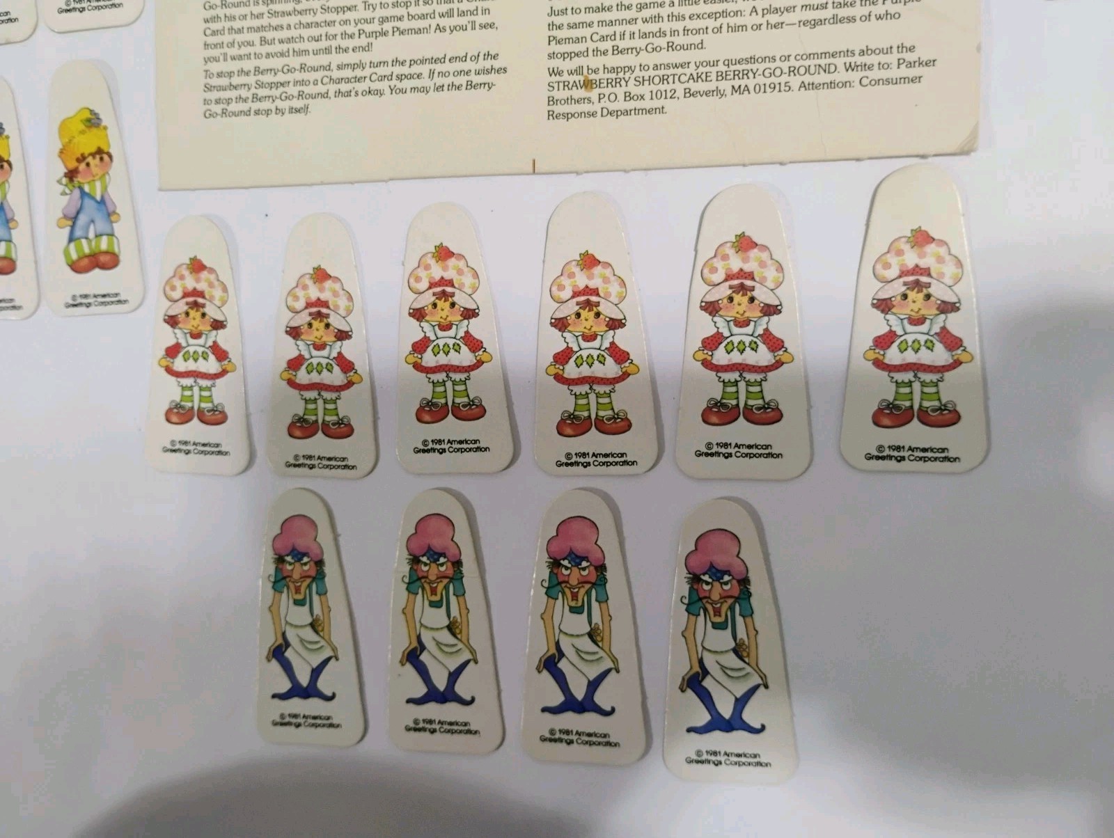 Vintage 1981 Strawberry Shortcake Berry-Go-Round Color Matching Carousel Game…