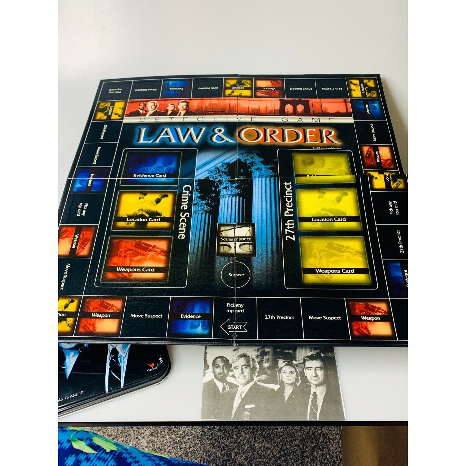 Law & Order Detective Game in Tin Box by Cardinal Games – Complete Set