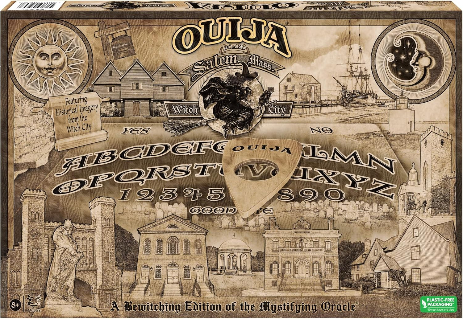 Ouija Salem Edition by Games USA, Spooky and Dark Special City Edition Ouija Bo