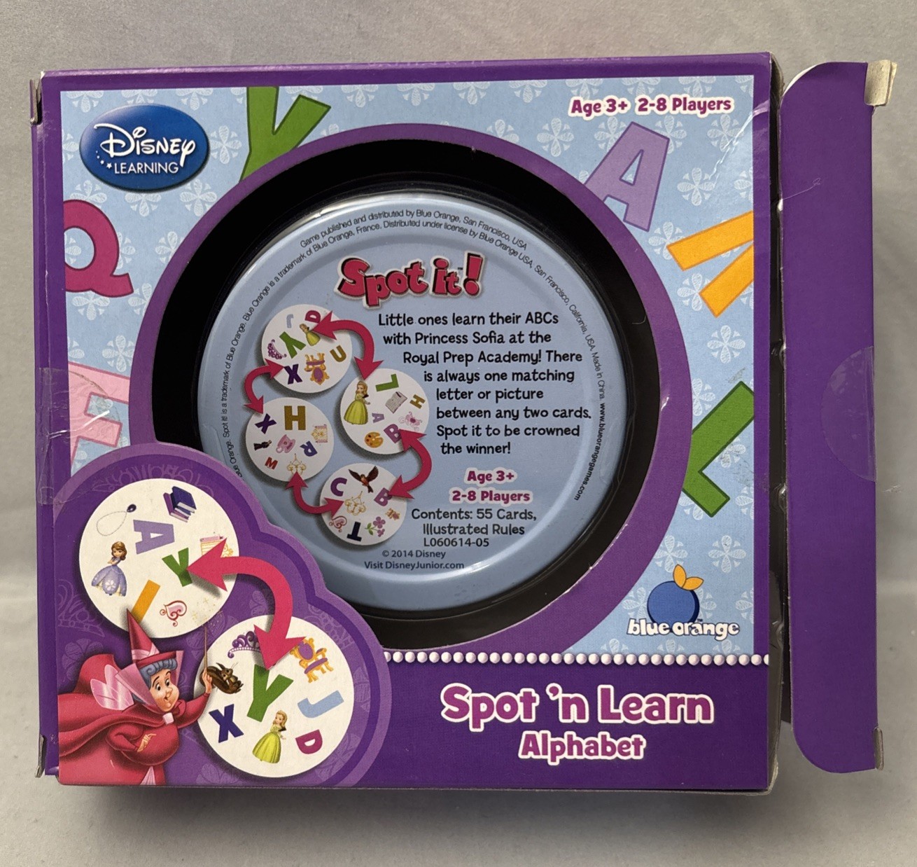 Spot It! Disney Learning – Sofia The First Edition – – Spot’n Learn Alphabet