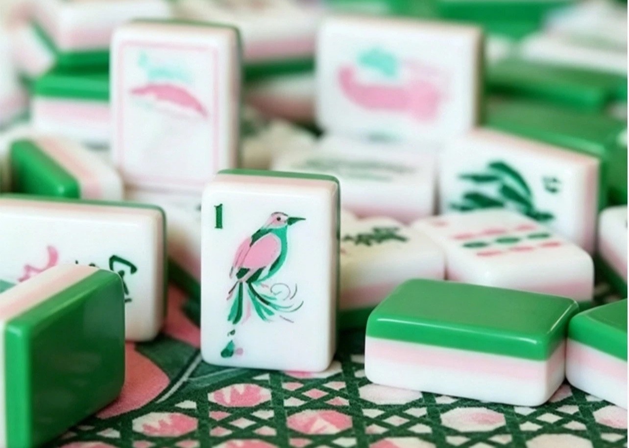 American Mahjong Game Set, 160 tiles Green ⛱️Mah Jong Tiles+ storage bag