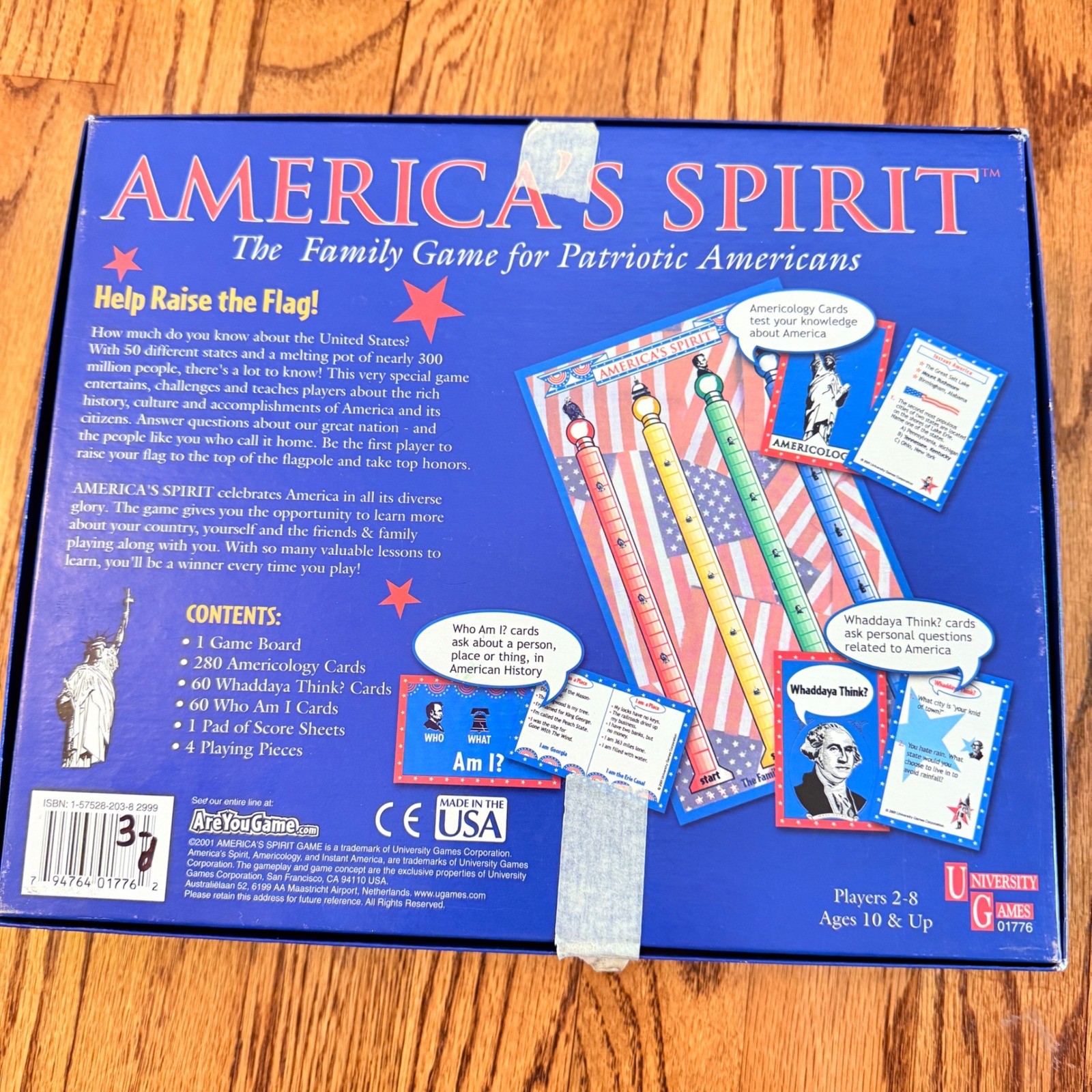Americas Spirit The Family Game for Patriotic Americans University Games *read*