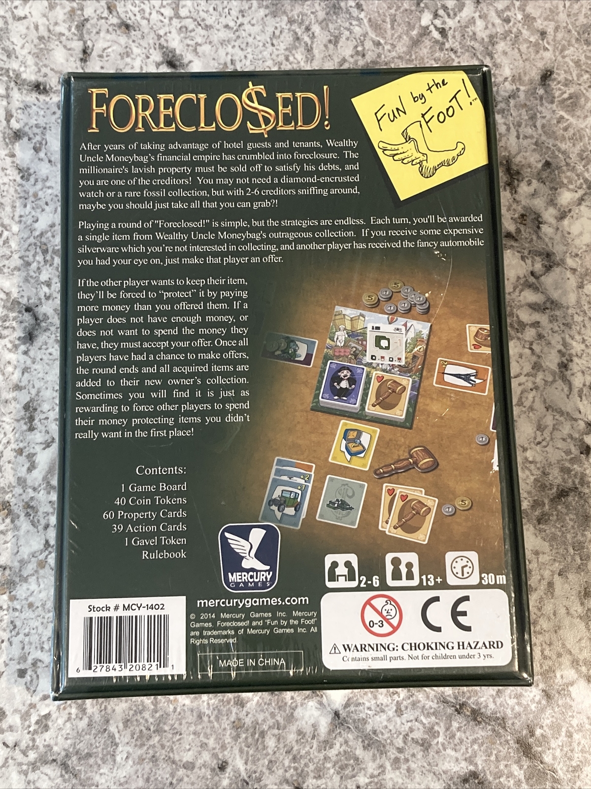 Foreclosed Board Game – Mercury Games New & Sealed
