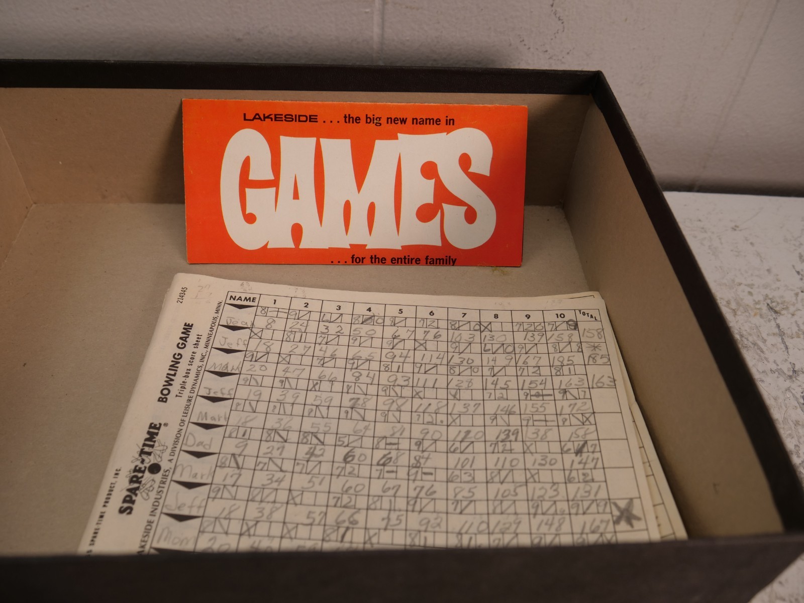 Lot of 4 Vintage Board Games Yahtzee Triple Challenge Spare Time Bowling