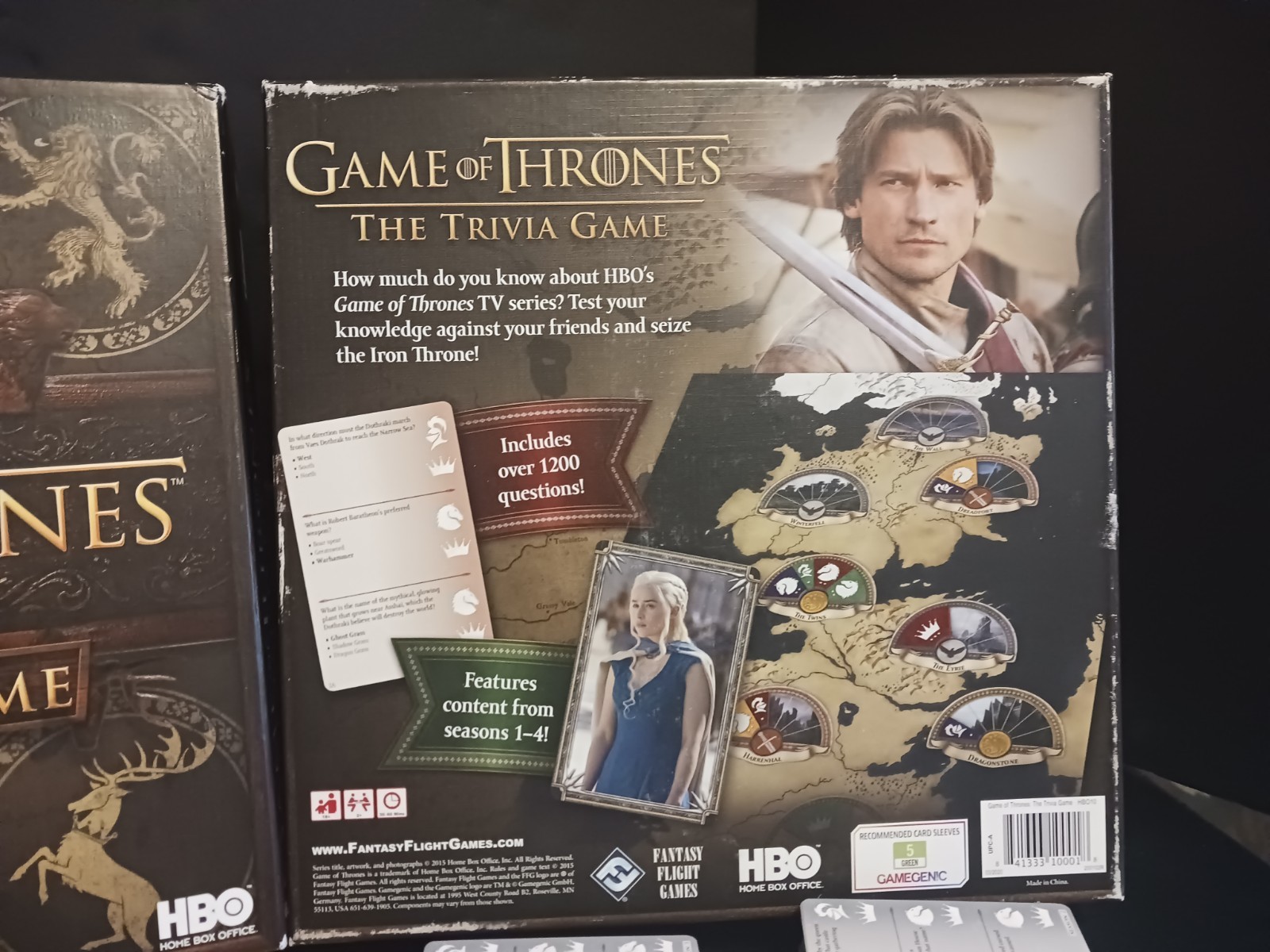 Game of Thrones The Trivia Game FANTASY FLIGHT Games 2015 HBO 100% Complete