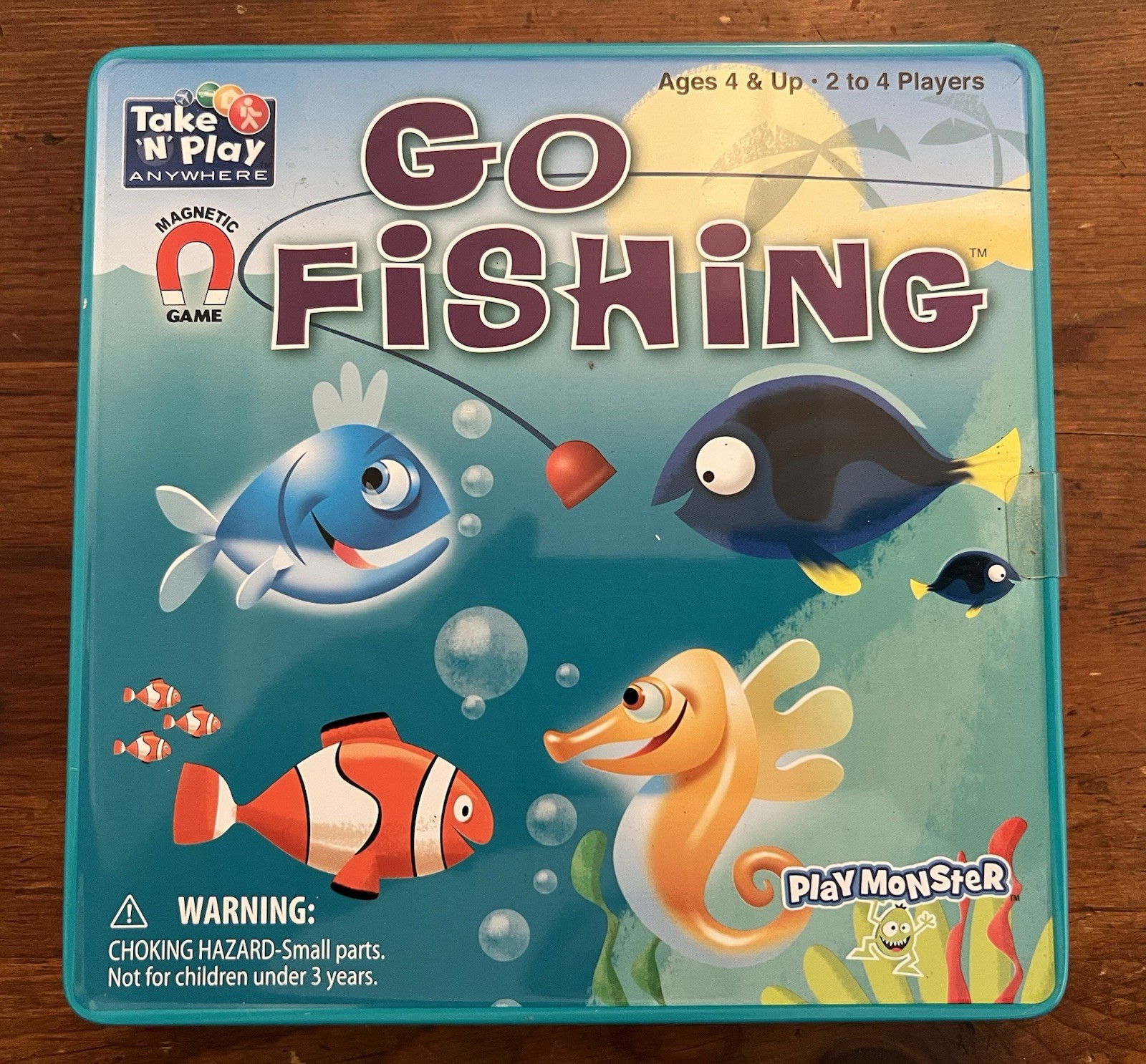 Go Fishing Magnetic Game Take N Play Anywhere Play Monster 2-4 Players Ages 4+