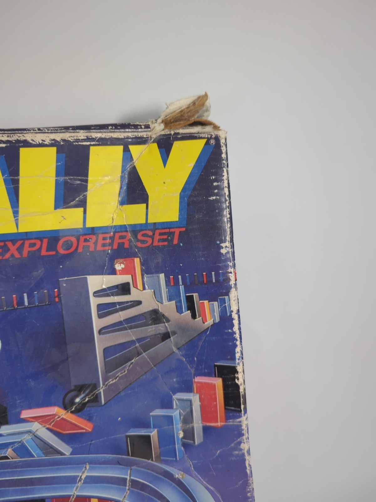 Vintage 93 Pressman Domino Rally Galaxy Explorer Set with Box 50% Complete E8