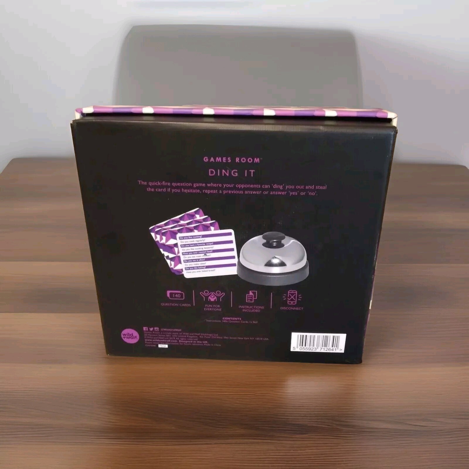 Ridley’s Games Room Ding-It Trivia Question Game where you can’t say Yes or No