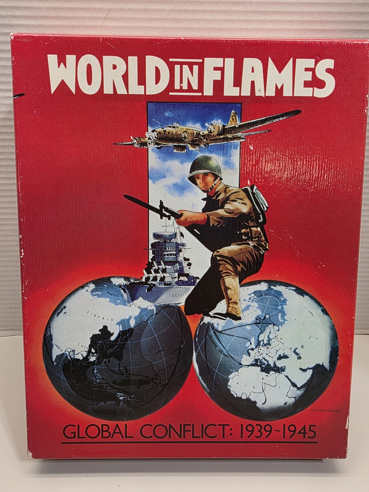 ADG – WORLD IN FLAMES Box Game – WW2 Global Conflict 1939-45 (4th Edition)