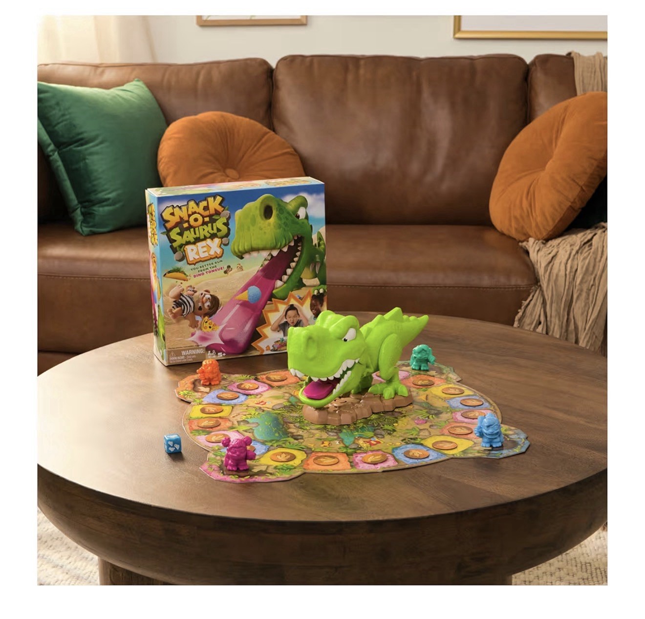 Snack-O-Saurus Rex, Interactive Dinosaur Toy for Kids Board Games for Family NEW