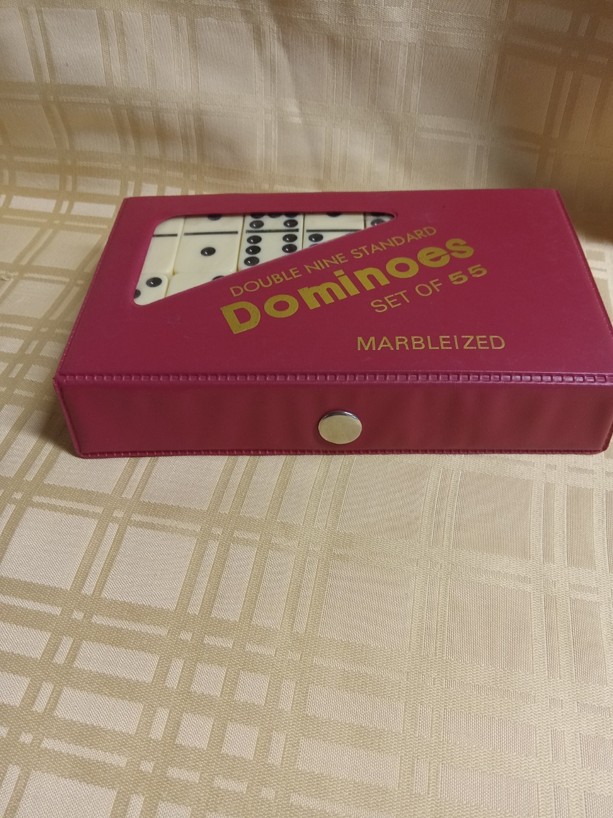 Double 9 Standard Set Marbleized Dominoes