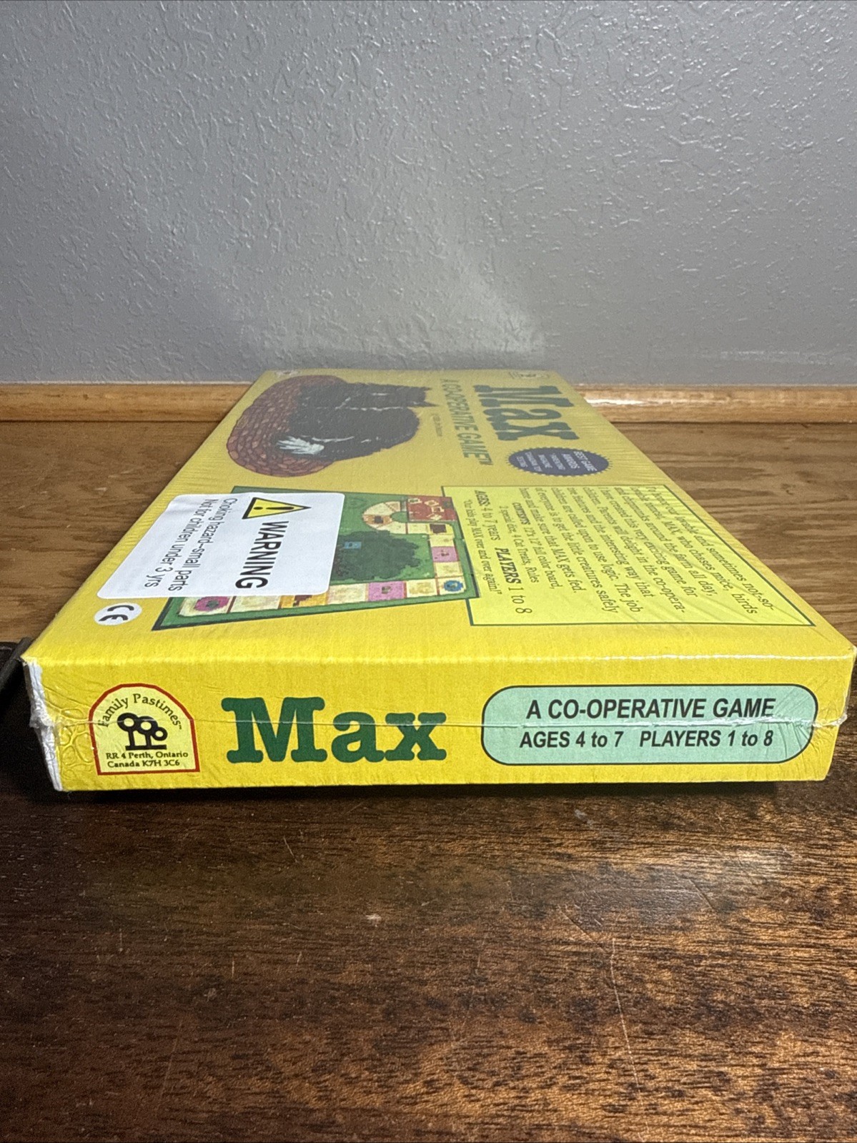 Sealed Family Pastimes Max A Co-Operative Board Game Ages 4-7 Players 2-8 New