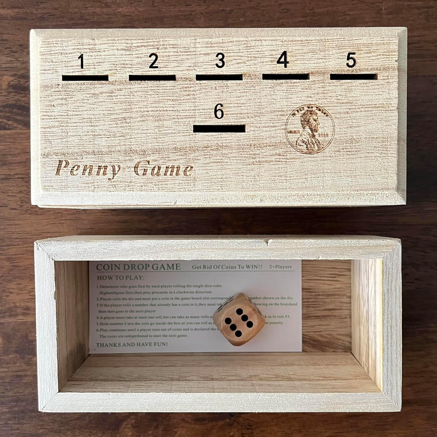 Penny Game – Fun Board Game Works with Coines, Get Rid of Coins to Win, Penny Ga