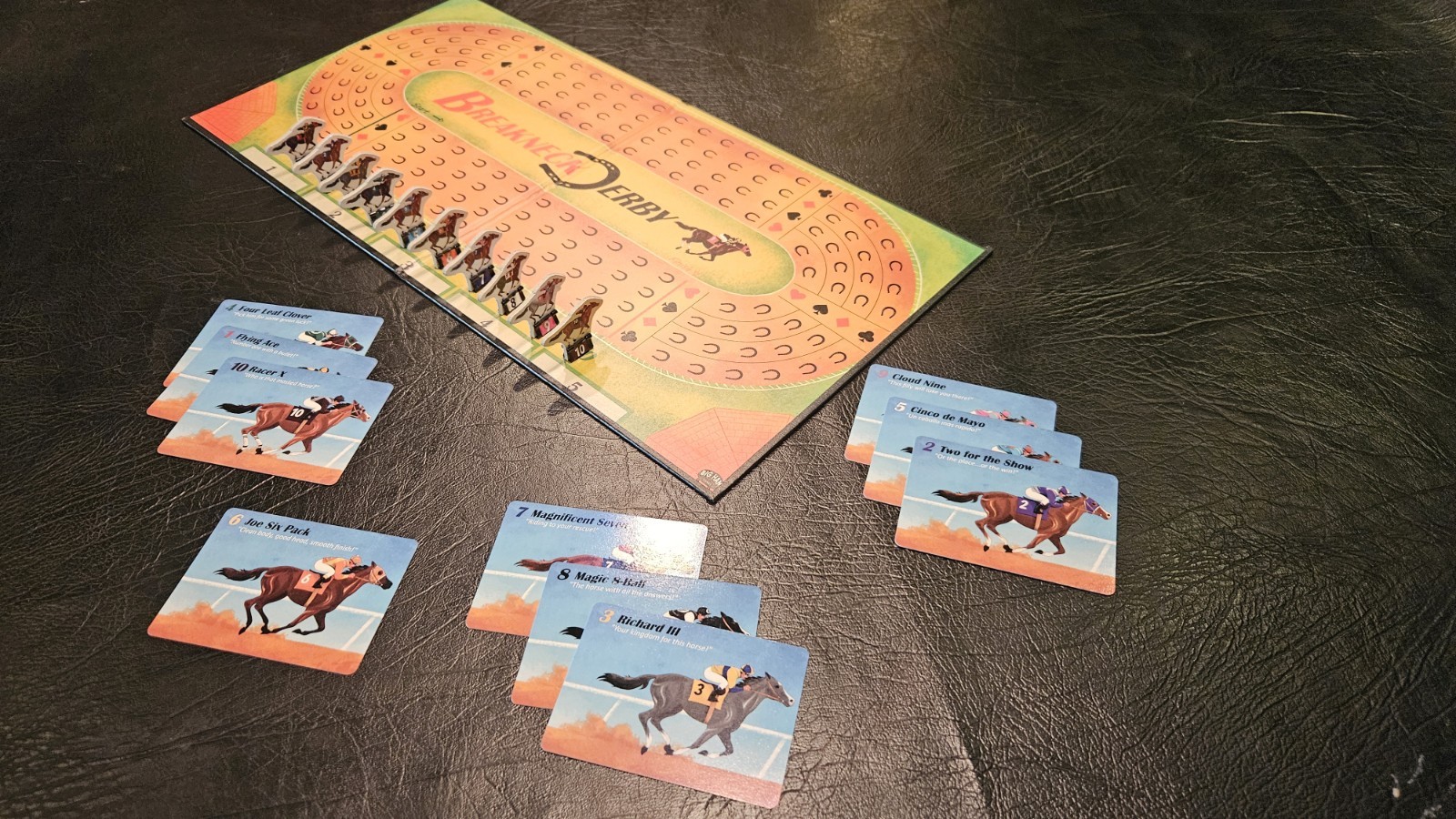 Breakneck Derby Pizza Box Edition – Poker Meets Horse Racing Board Game