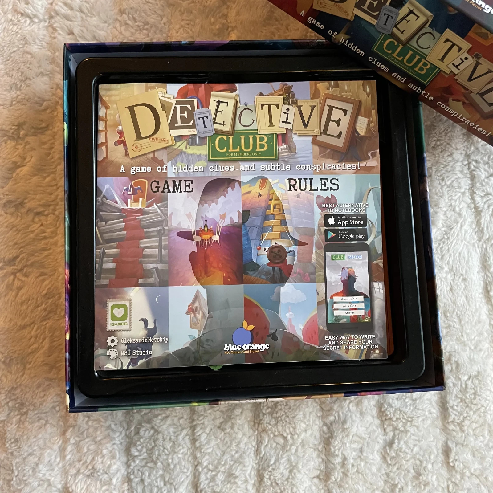 Detective Club Board Game by Blue Orange 2019 – 4 to 8 Players – Easy To Learn