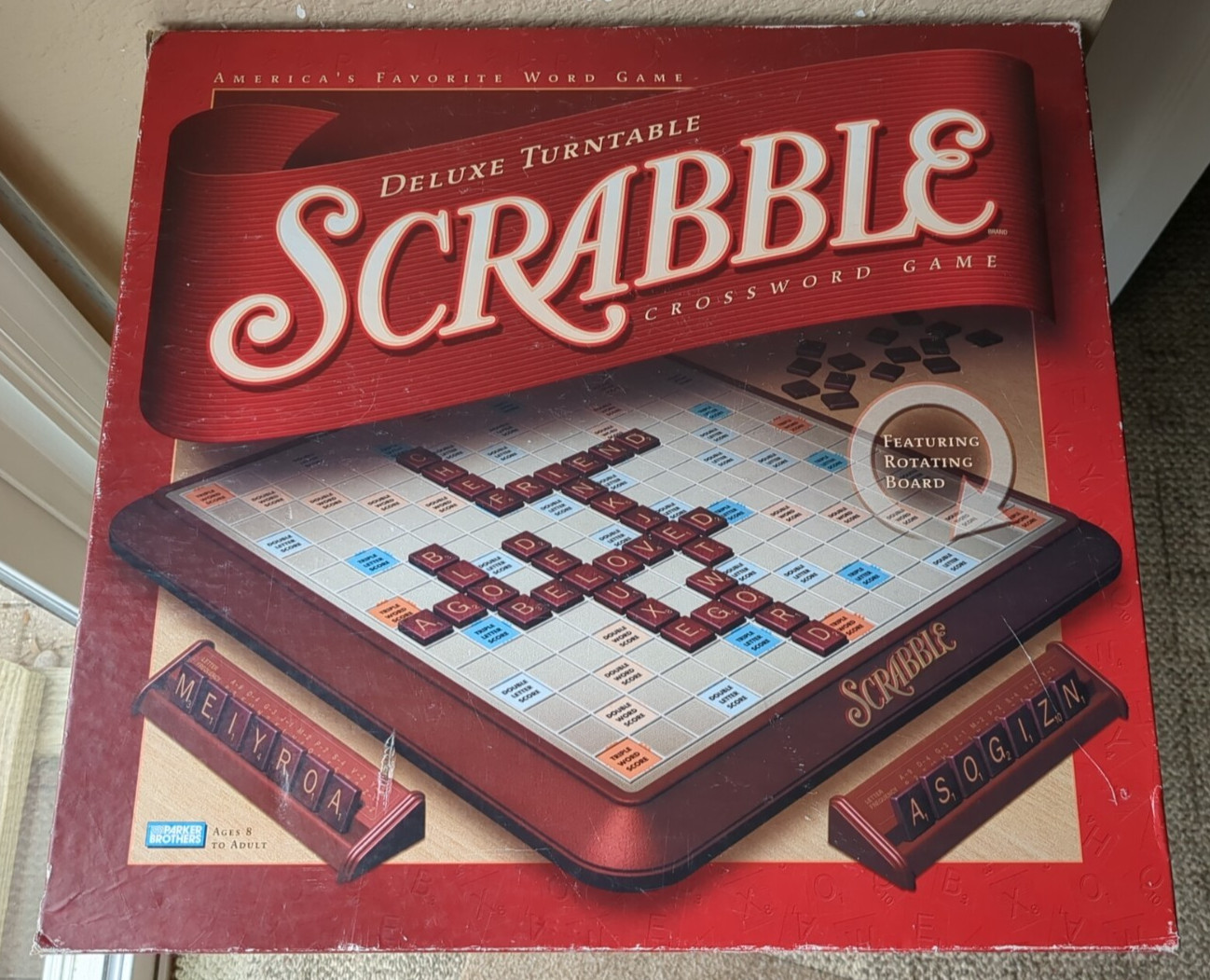 Milton Bradley 4034 Scrabble Deluxe Edition Board Game