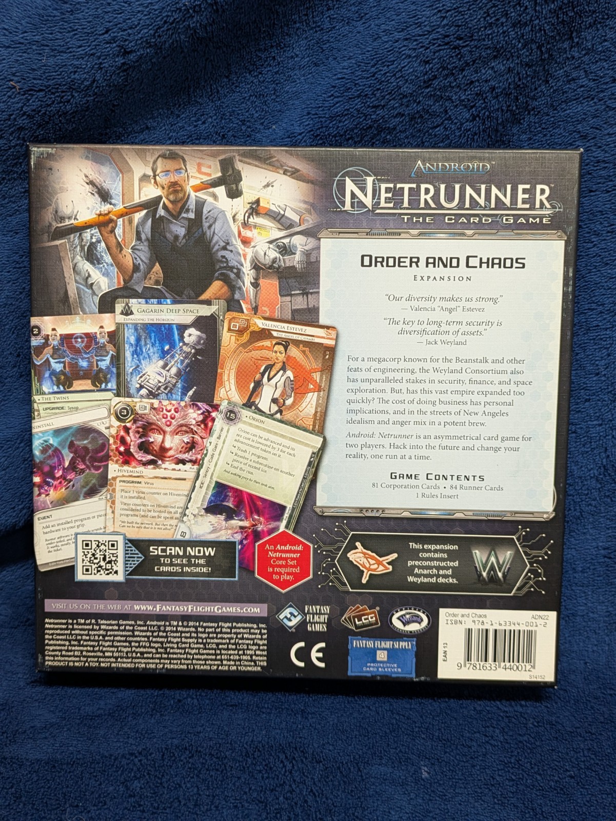 FFG Android Netrunner LCG Order & Chaos Deluxe Expansion in Box -MISSING 1 CARD