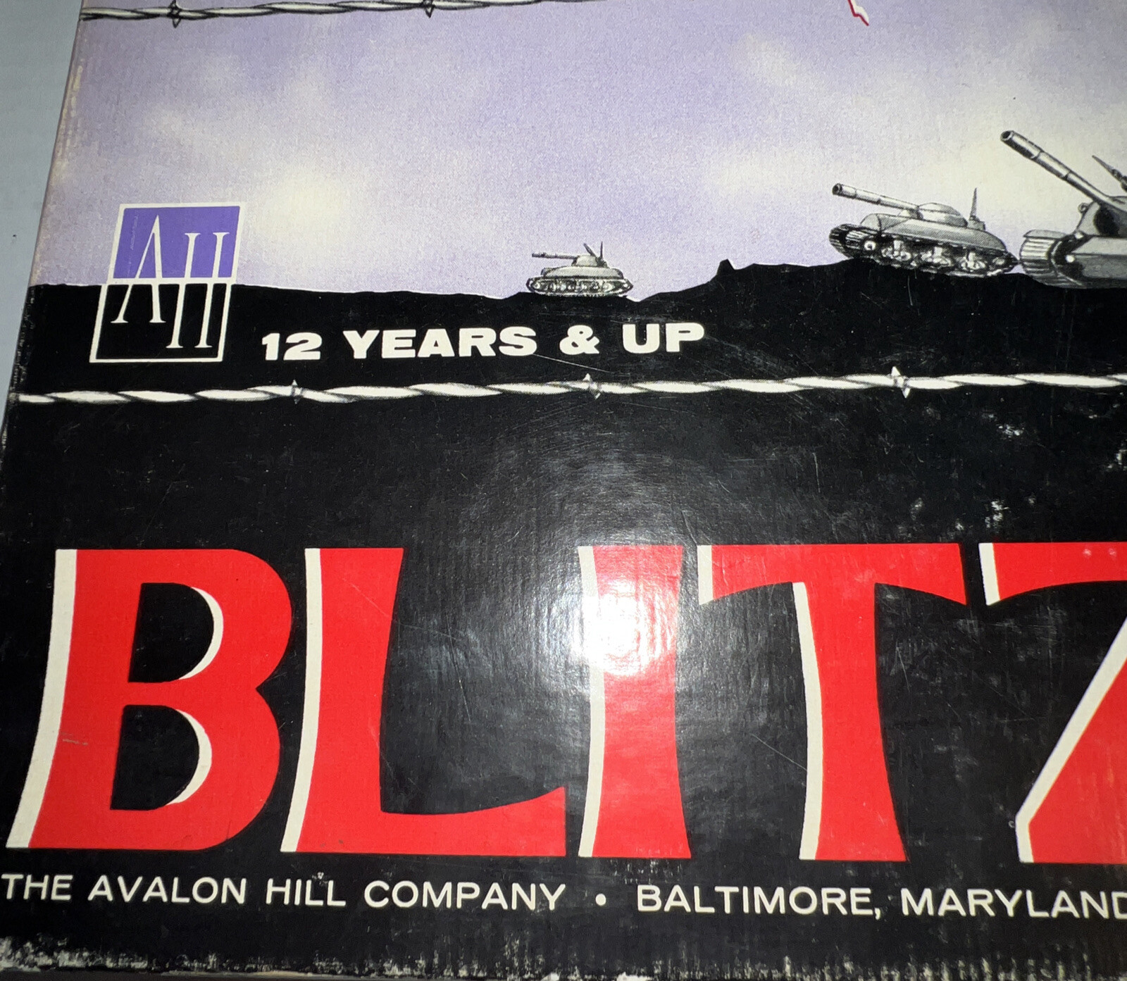 BLITZKRIEG Realistic Game Of Lightning Warfare – Avalon Hill Company 1965 RARE!!