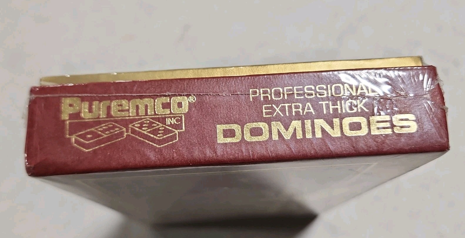 New Sealed Puremco Tournament Large Face, Extra Thick Dominoes “8” Infinity Logo