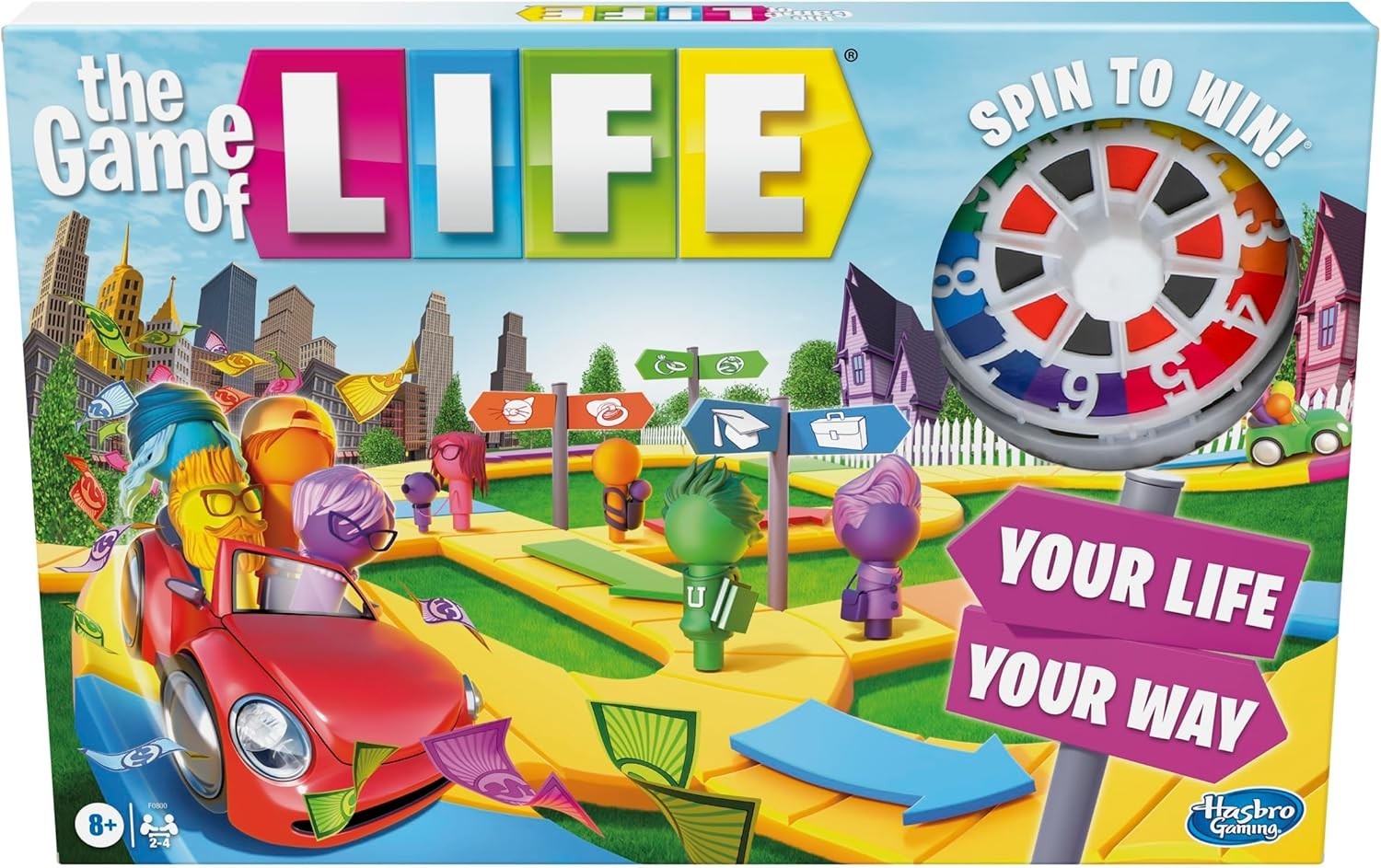 The Game of Life Game, Family Board Game for 2 to 4 Players, for Kids Ages 8