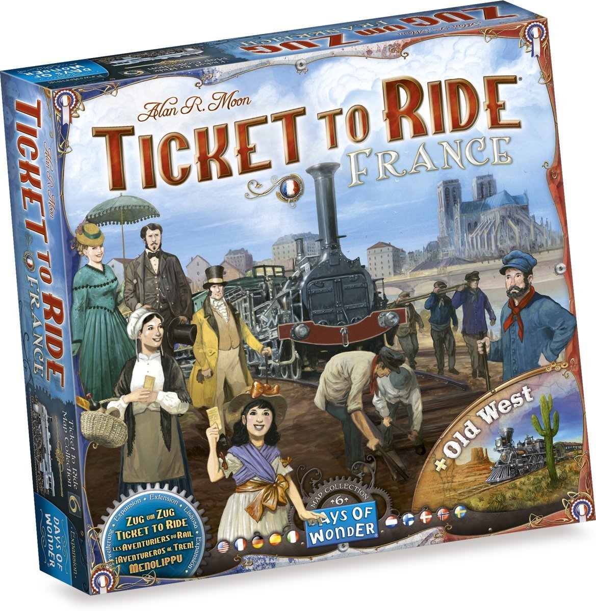 Ticket To Ride France & Old West Map Collection #6 Game DOW DO7228 Expansion