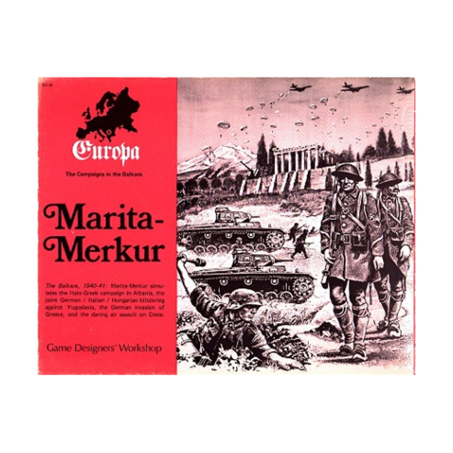 GDW Europa Marita-Merkur (1st, Red/Pink Box) Box VG/EX