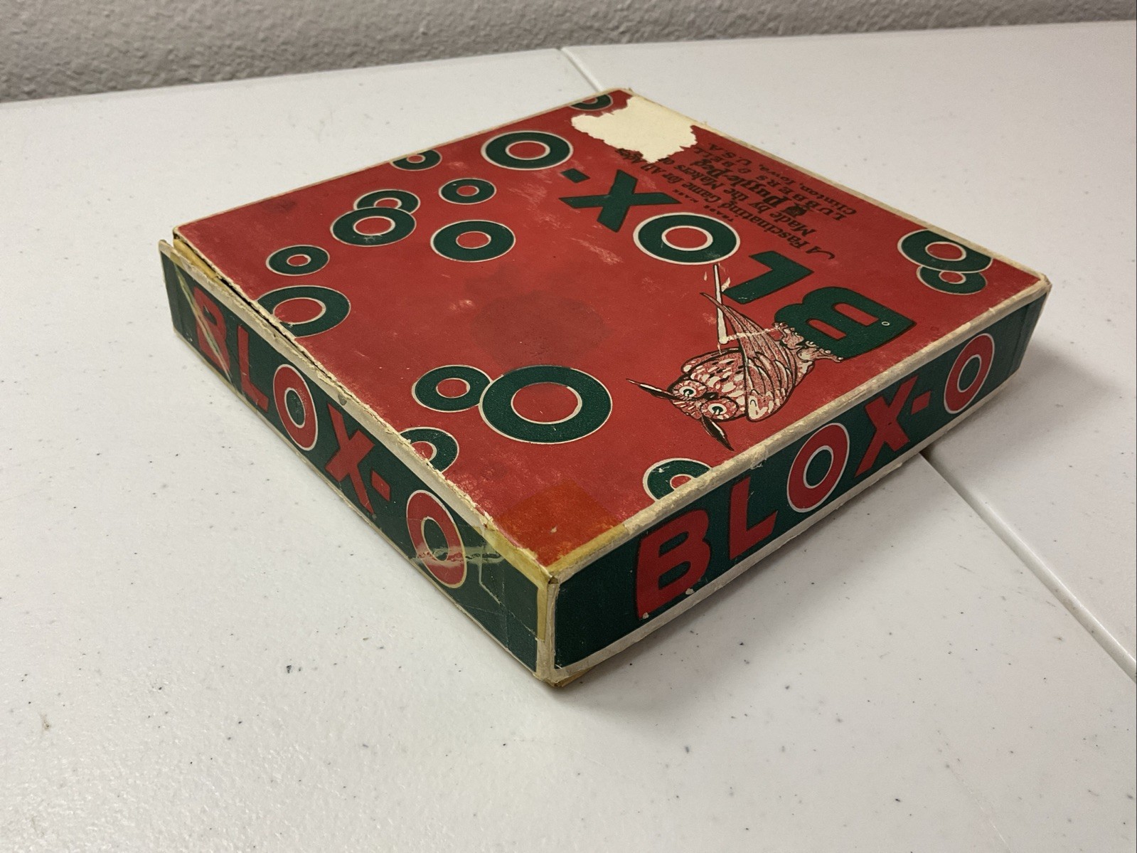 Vintage BLOX-O Puzzle 1923 Puzzle Peg Maker Wooden Brain Teaser