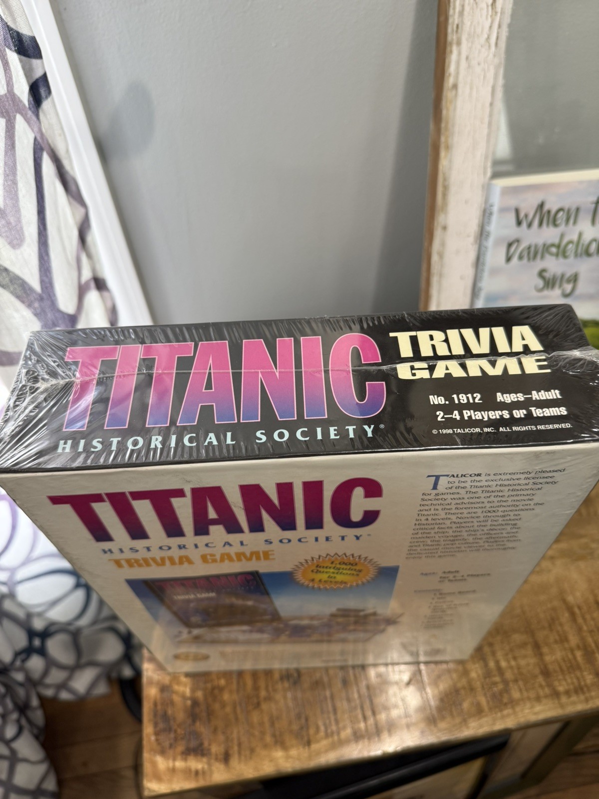 New Trivia Titanic Vintage 1998 Historical Society Talicor Board Game Sealed