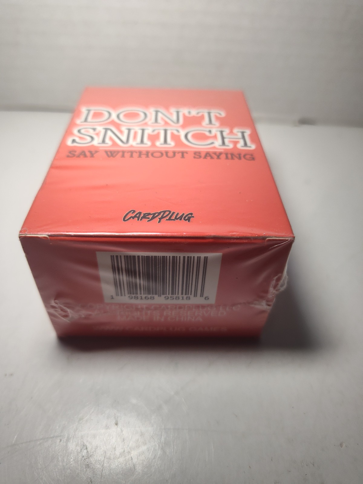 Card Plug Don’t Snitch Urban Word Challenge Game – Family Party – New Sealed