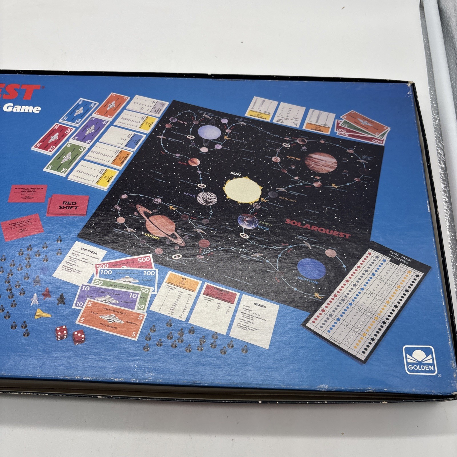 1986 Solarquest Game by Golden Complete in Great Condition Condition Rare Unique