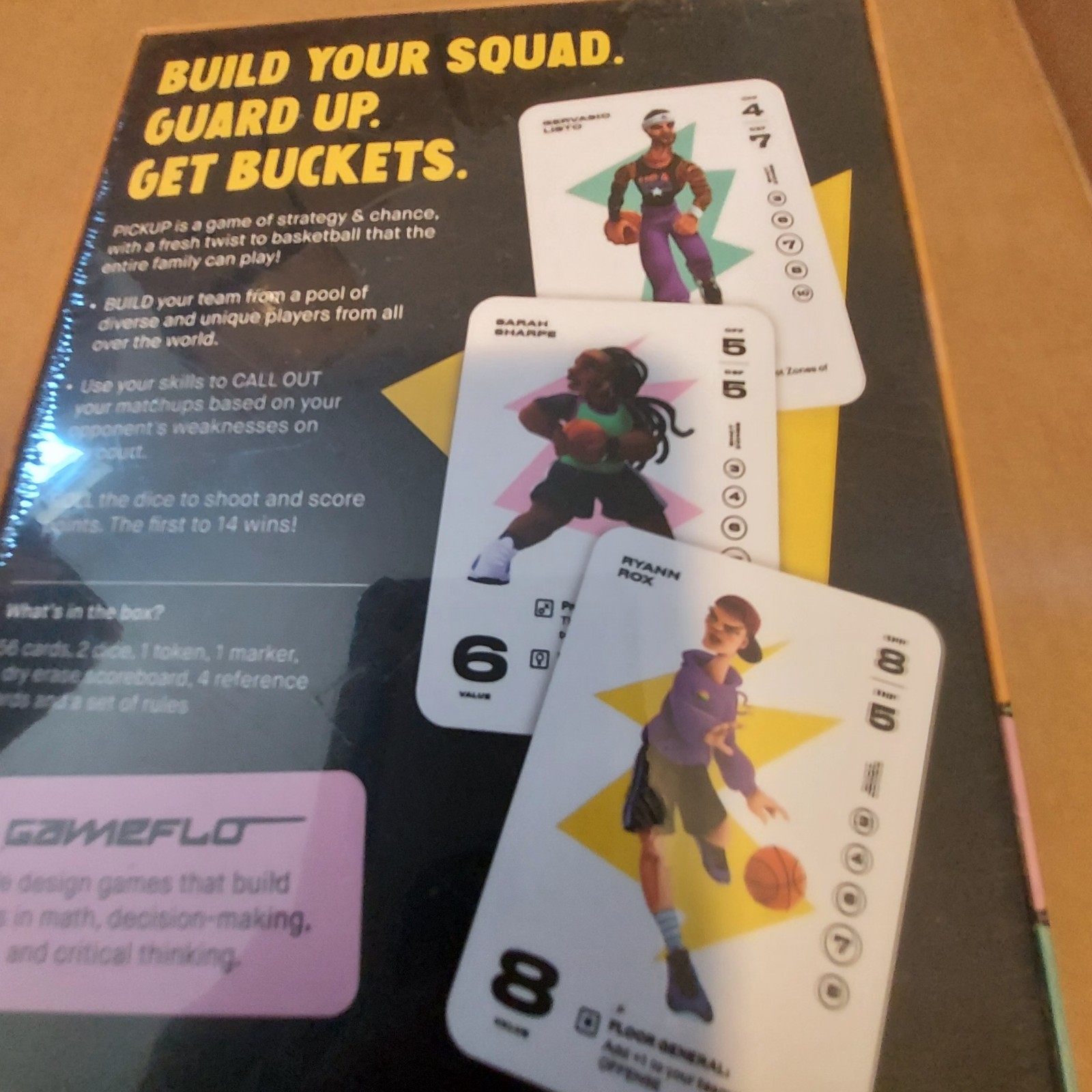 Gameflo Pickup Basketball Card Game of strategy & change Party Ed. New & Sealed