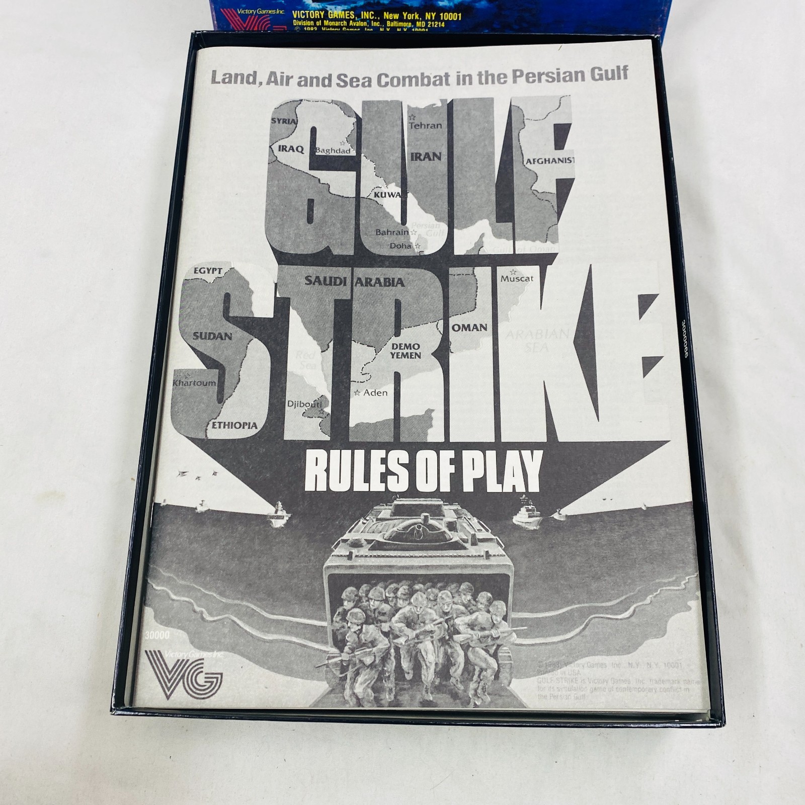 Gulf Strike Board Game Updated 1988 Victory Games Inc. Vintage Unplayed EX/NM+
