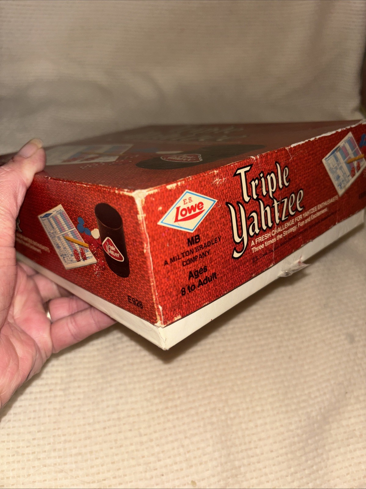 Vintage 1973 Triple Yahtzee Dice Game, No Instruction Book, Multiple Score Pads