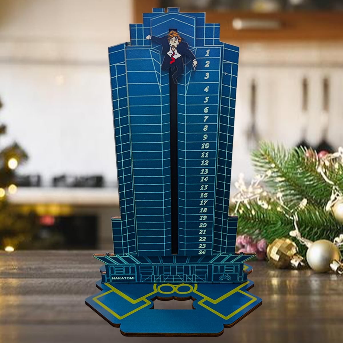 Die Hard Advent Calendar 2025,Wooden 24 Days Blue