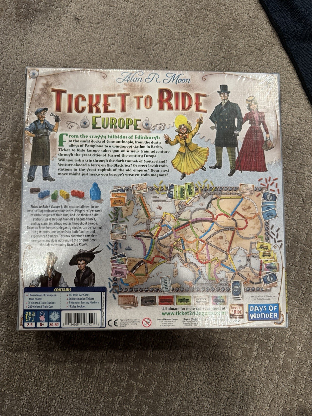 Ticket to Ride : NEW Europe Board Game by Days of Wonder