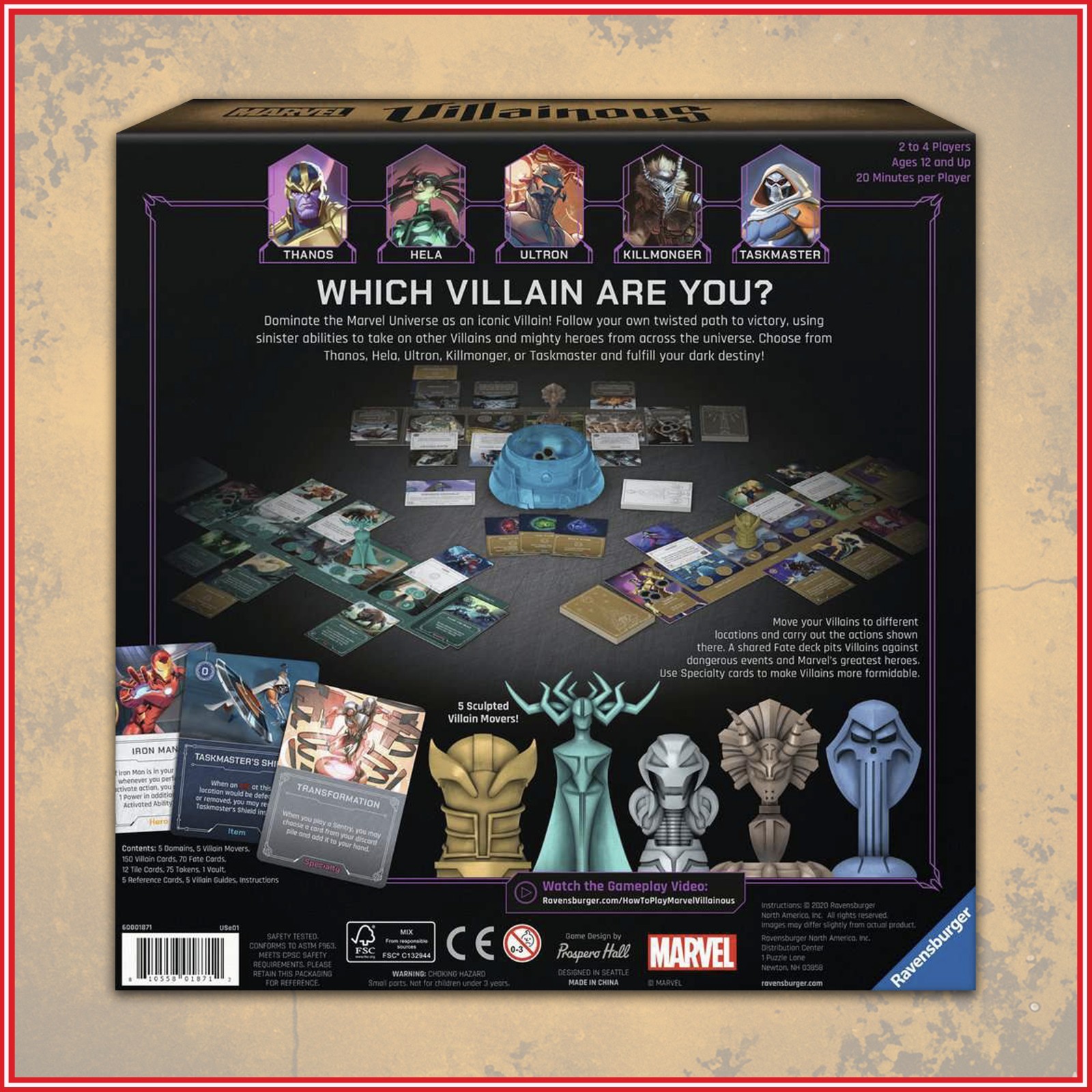 Marvel Villainous Infinite Power Ravensburger Stand Alone Game 2020