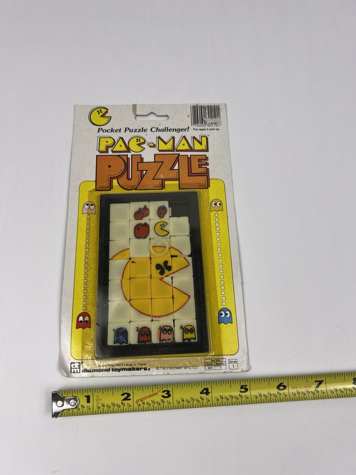 1981 Diamond Toymakers Pac-Man Pocket Puzzle Challenger MOC Sealed