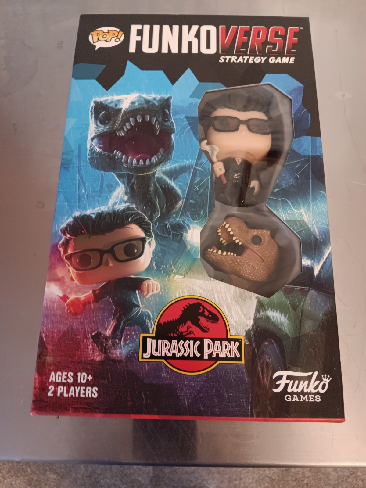 FunkoVerse Jurassic Park Strategy Game #101 Dr. Ian Malcolm & T. Rex NEW Sealed