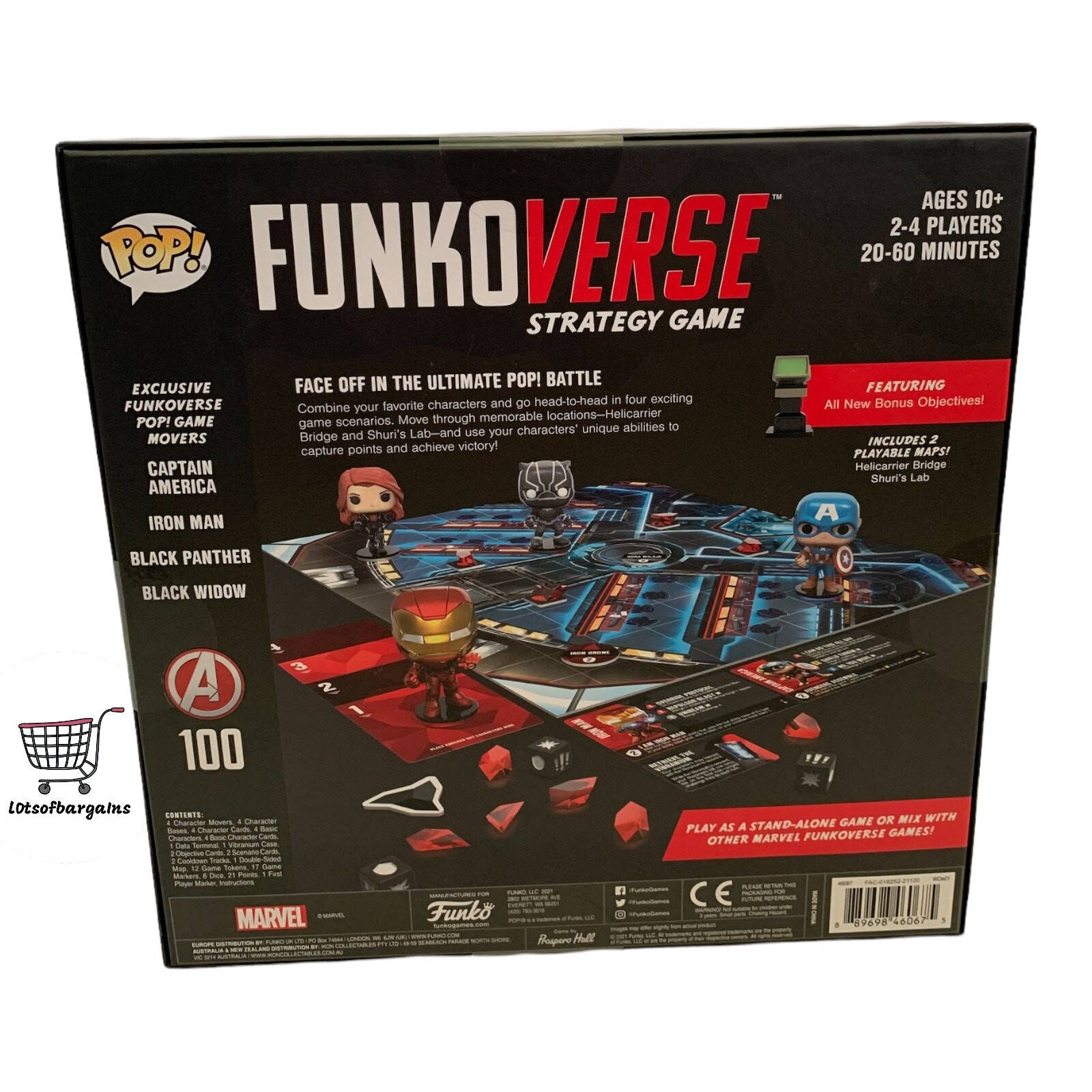 Funko Funkoverse Marvel 100 4 Pack Strategy Board Game Unopened New