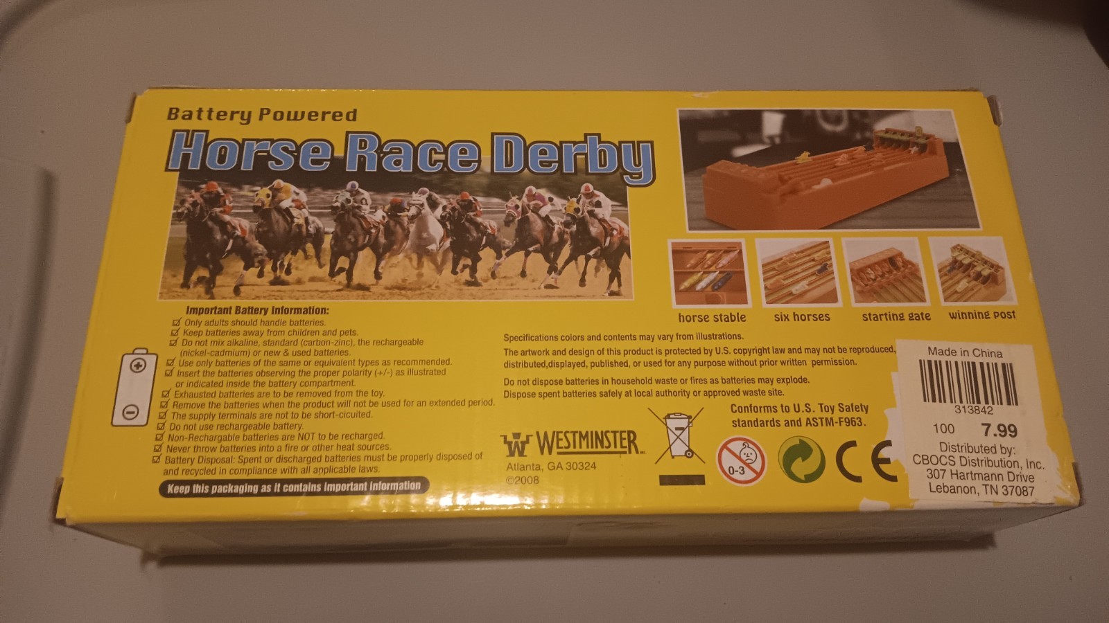 2008 Horse Race Derby Classic Racing Game Never Used Complete