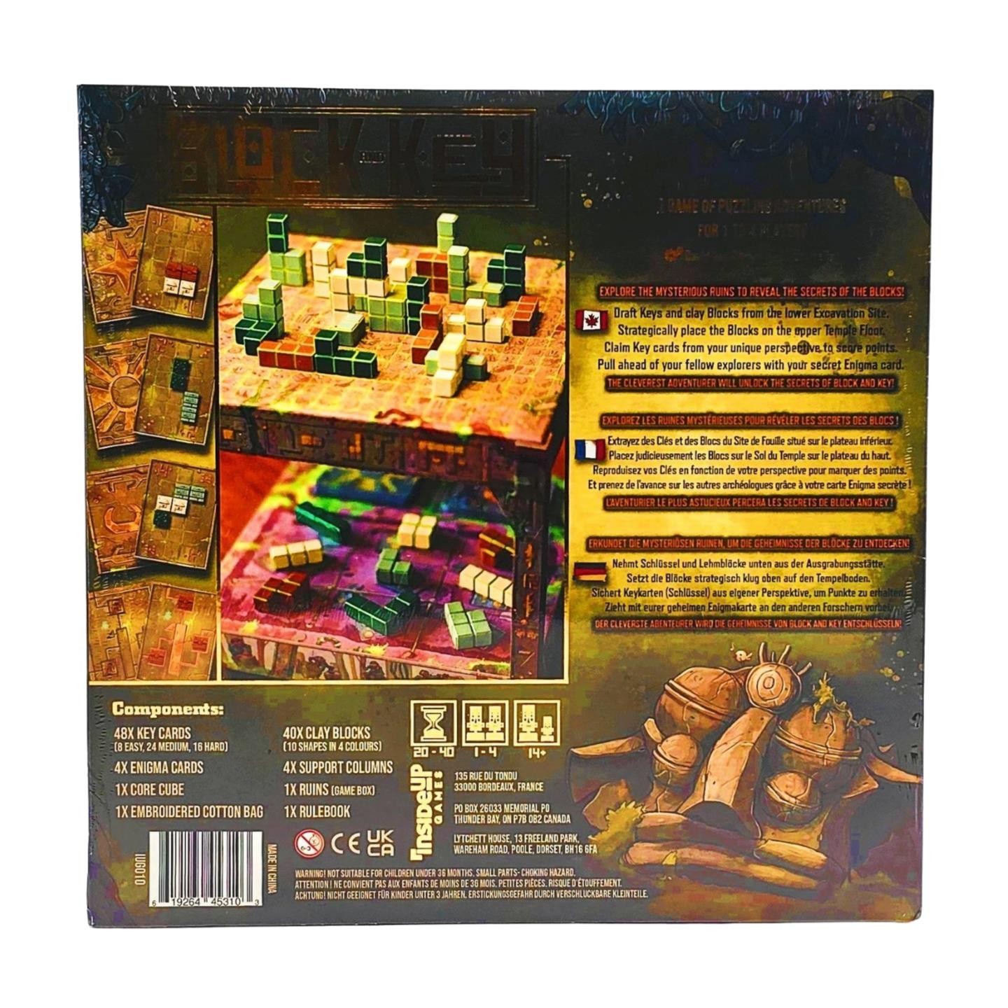 Block and Key Deluxe Kickstarter Edition by Inside Up Games – SEALED