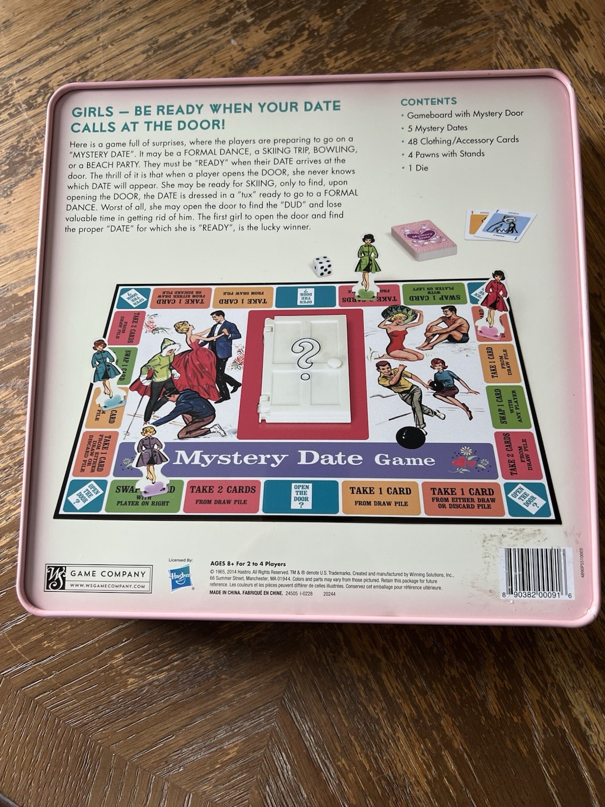 MYSTERY DATE BOARD GAME TIN BOX NOSTALGIA EDITION CLASSIC 2014 *COMPLETE*