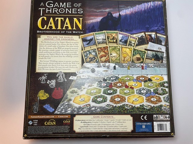 A Game Of Thrones Catan Brotherhood Of The Watch Open Box Sealed Pieces