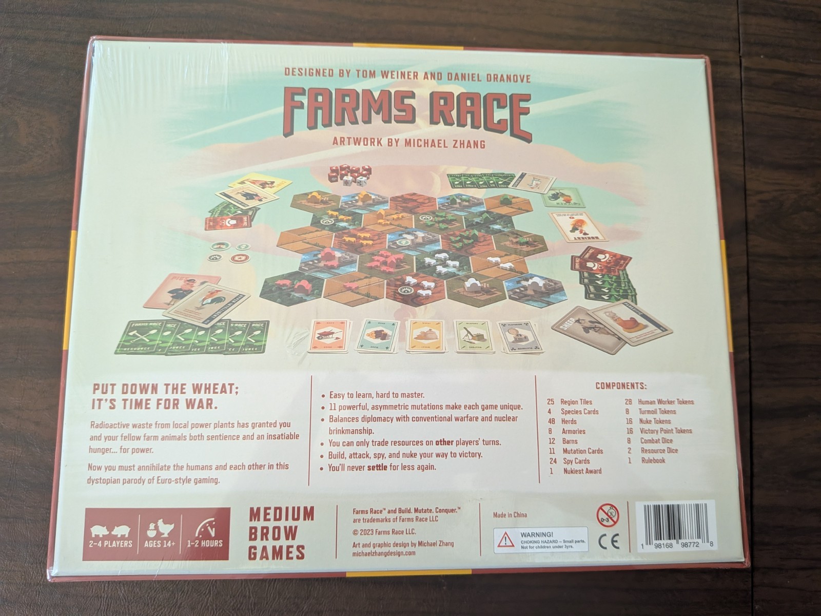Farms Race Strategy Board Game Adults Family Medium Brow Build Mutate Conquer