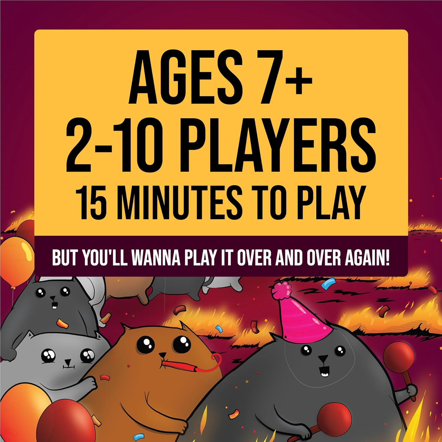 Party Pack – 2-10 Players – Ages 7+ – 15 Minutes to Play – Party & Family Card G