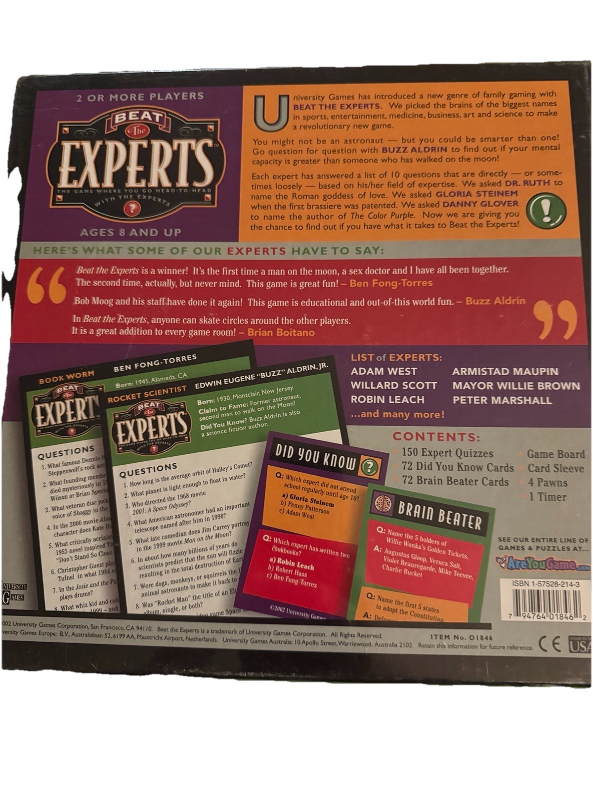 Beat the Experts: The Game Where You Go Head-To-Head With the Experts. NIB